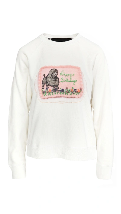 Shop The Marc Jacobs The Shrunken Sweatshirt In Ivory