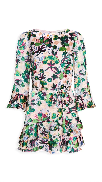 Shop Saloni Marissa Mini Dress In Geranium