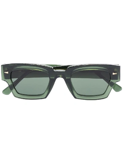 Shop Ahlem Villette Square-frame Sunglasses In Green