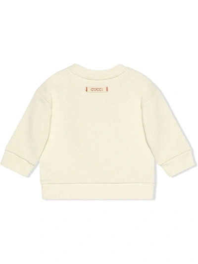 Shop Gucci Fredrick Warne Print Sweatshirt In White