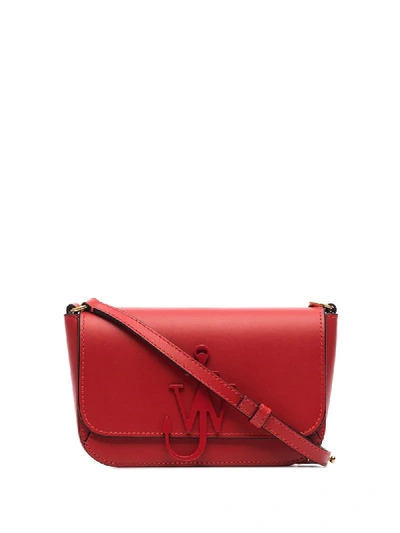 Shop Jw Anderson Nano Anchor Crossbody Bag In Red