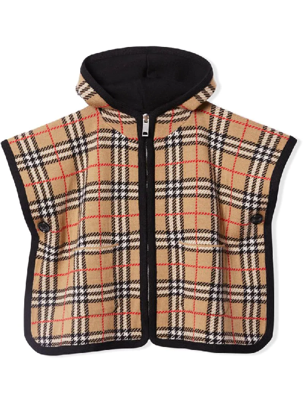 burberry hooded poncho