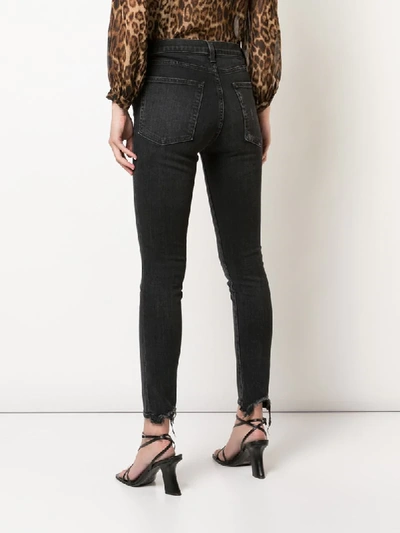 Shop Nili Lotan High-waisted Skinny Jeans In Black