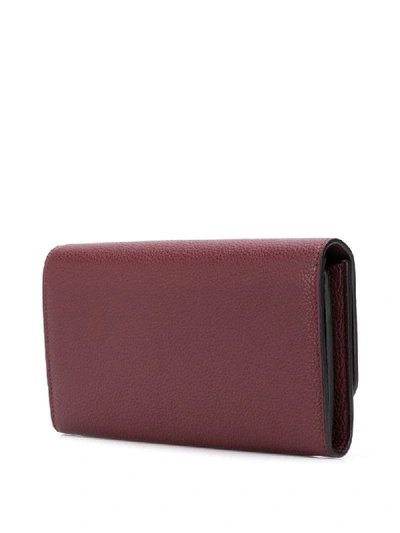 Shop Ferragamo Gancini Wallet Crossbody Bag In Brown