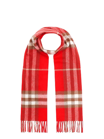 Shop Burberry Scarf In Red