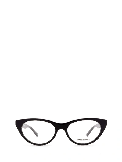 Shop Balenciaga Bb0079o Black Glasses In 1
