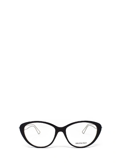 Shop Balenciaga Bb0067o Black Glasses In 1