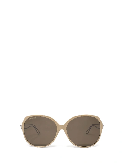 Shop Balenciaga Bb0058sk Brown Sunglasses In 3