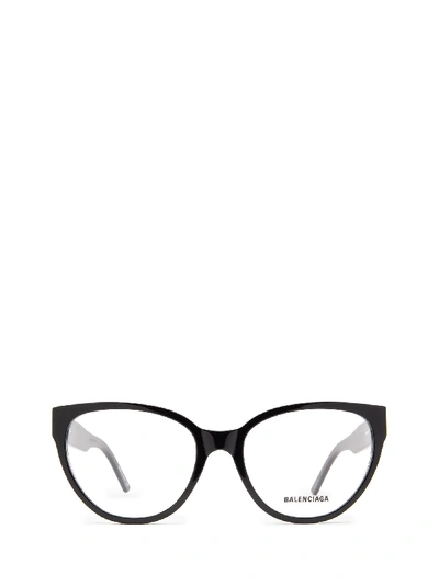 Shop Balenciaga Bb0064o Black Glasses In 1