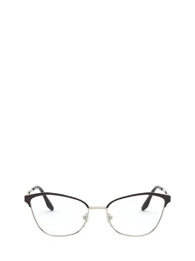 Shop Prada Pr 62xv Black / Light Gold Glasses In Aav1o1