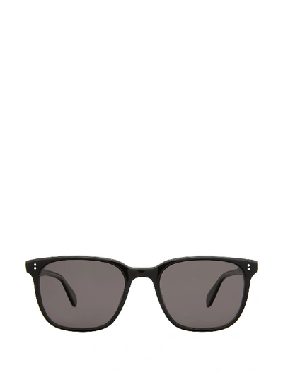 Shop Garrett Leight Emperor Sun Black Laminate Sunglasses In Bklcy/bk Plr