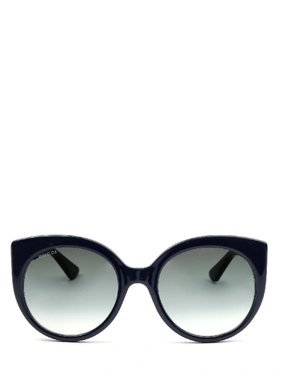 Shop Gucci Gg0325s Blue Sunglasses In 8