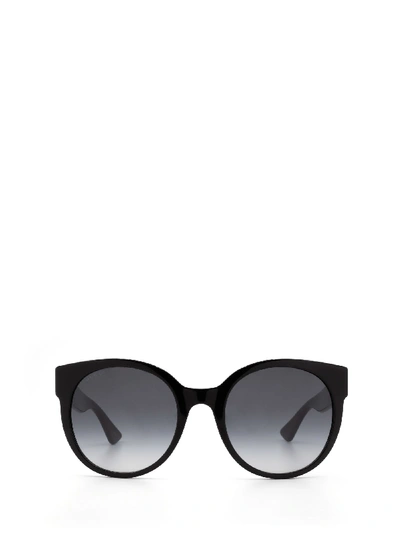 Shop Gucci Gg0035s Black Sunglasses In 1