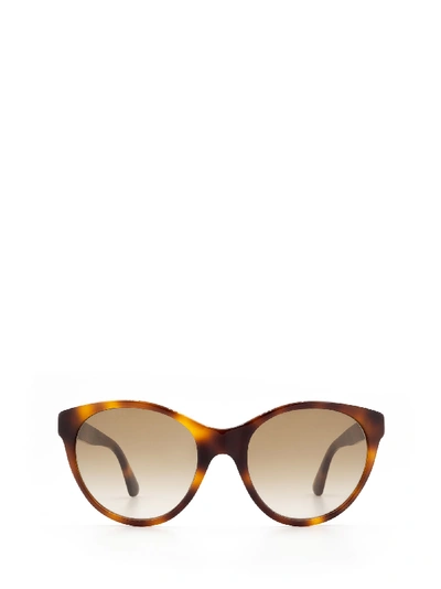 Shop Gucci Gg0419s Havana Sunglasses In 3