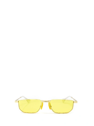 Shop Gucci Gg0627s Gold Sunglasses In 1