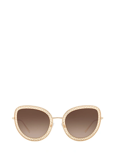Shop Dolce & Gabbana Dg2226 Gold Sunglasses In 02/13