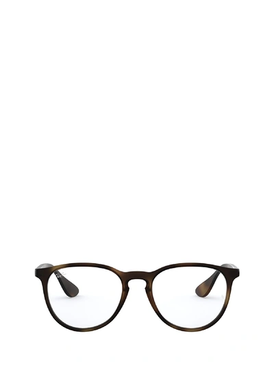 Shop Ray Ban Ray-ban Rx7046 Rubber Havana Glasses In 5365