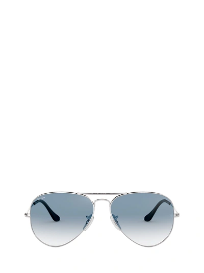 Shop Ray Ban Ray-ban Rb3025 Silver Sunglasses In 003/3f