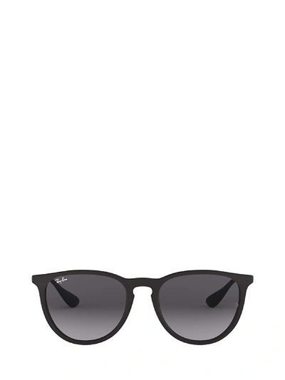 Shop Ray Ban Ray-ban Rb4171 Rubber Black Sunglasses In 622/8g
