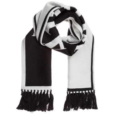 Shop Palm Angels Cashmere Wool Scarf In Nero