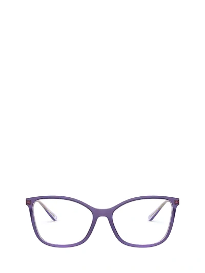 Shop Vogue Eyewear Vogue Vo5334 Top Purple / Transparent Purple Glasses In 2848