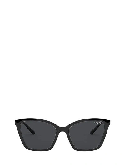 Shop Vogue Eyewear Vogue Vo5333s Black Sunglasses In W44/87