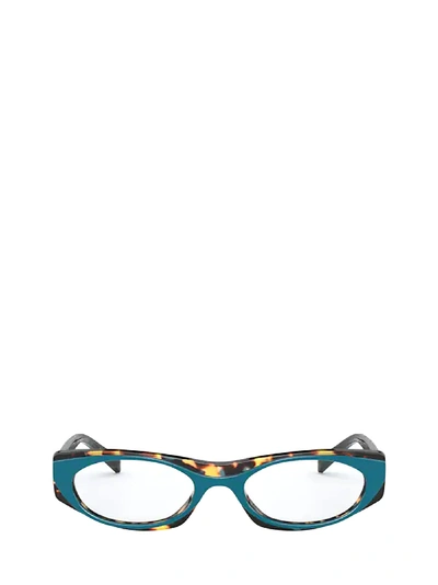 Shop Vogue Eyewear Vogue Vo5316 Top Green / Multi Blue Havana Glasses In 2816