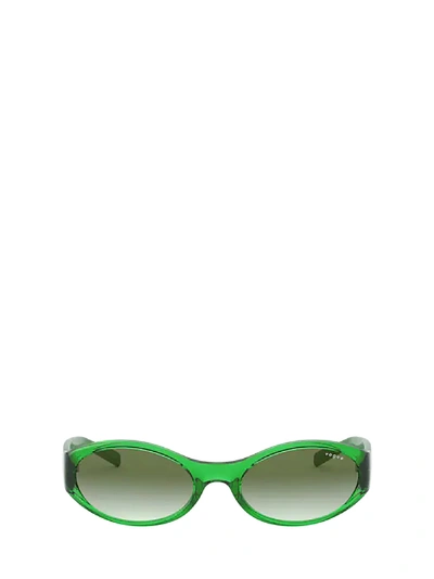 Shop Vogue Eyewear Vogue Vo5315s Transparent Green Sunglasses In 28028e