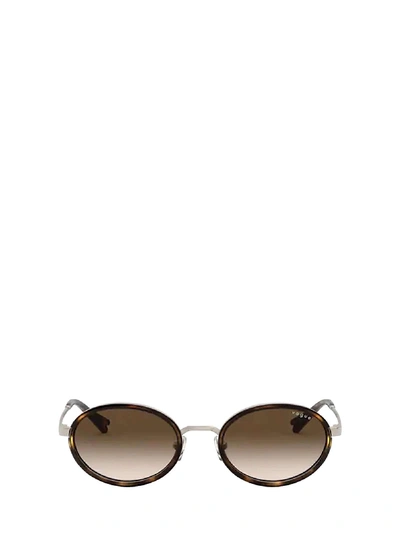 Shop Vogue Eyewear Vogue Vo4167s Pale Gold Sunglasses In 848/13