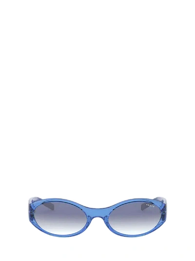 Shop Vogue Eyewear Vogue Vo5315s Transparent Blue Sunglasses In 2801x0