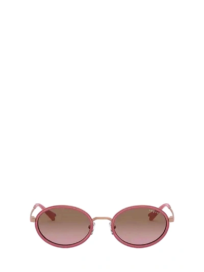 Shop Vogue Eyewear Vogue Vo4167s Rose Gold Sunglasses In 507514