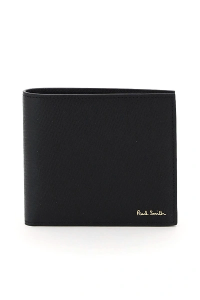 Shop Paul Smith Mini Kings Cross Print Wallet In Black (black)
