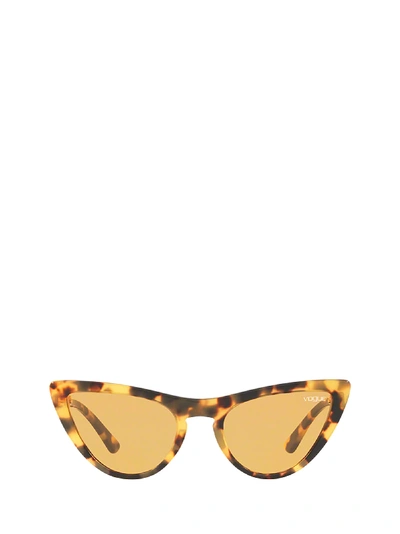 Shop Vogue Eyewear Vogue Vo5211s Brown Yellow Tortoise Sunglasses In 2605/7