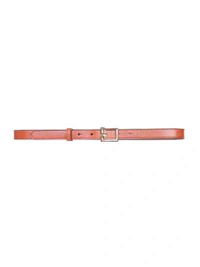 Shop Givenchy Double G Belt In Marrone