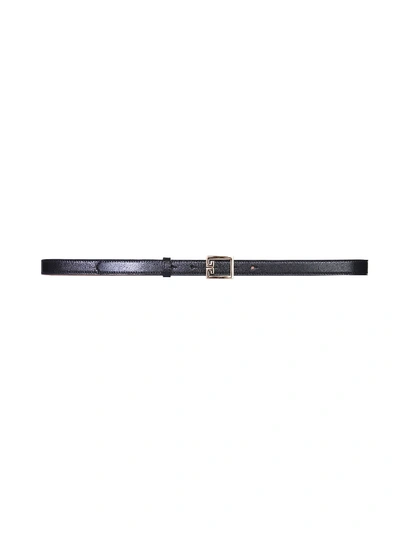 Shop Givenchy Double G Belt In Nero