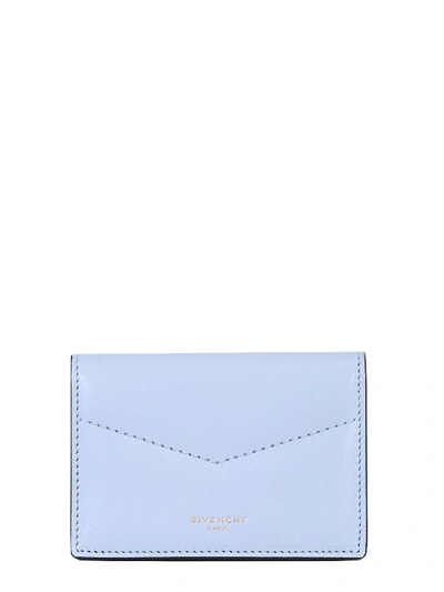 Shop Givenchy Business Edge Wallet In Azzurro