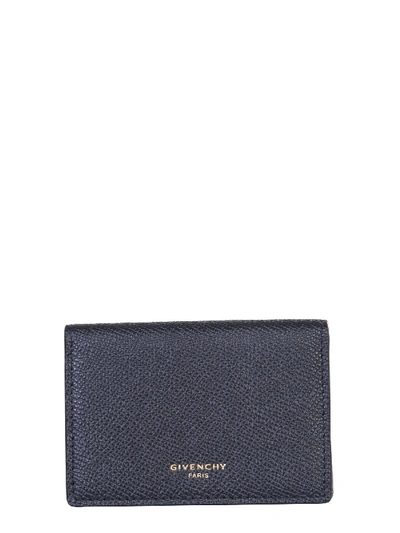 Shop Givenchy Card Holder With Logo In Nero