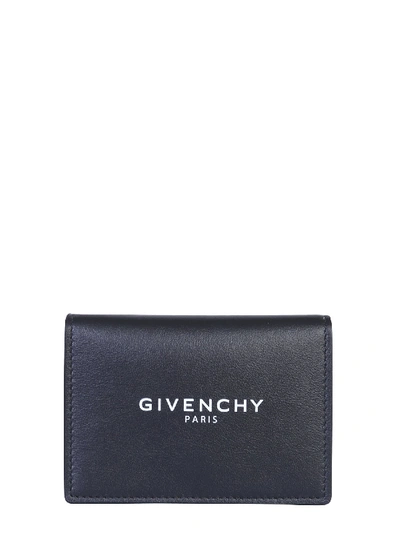 Shop Givenchy Wallet With Logo In Nero