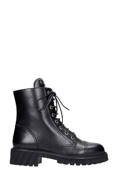 Shop Giuseppe Zanotti Thora Combat Boots In Black Leather