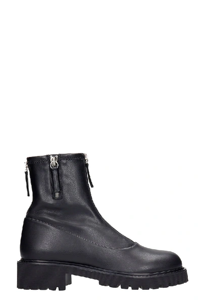 Shop Giuseppe Zanotti Avice Combat Boots In Black Faux Leather