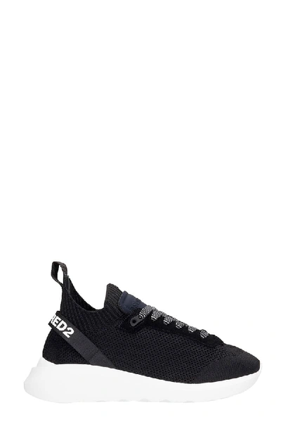 Shop Dsquared2 Speedster Sneakers In Black Canvas