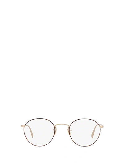 Shop Oliver Peoples Ov1186 Soft Gold / Amber Dtbk Foil Glasses In 5295