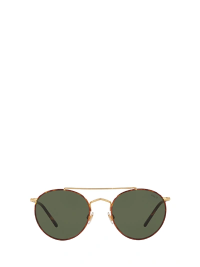 Shop Polo Ralph Lauren Ph3114 Havana On Shiny Gold Sunglasses In 938471