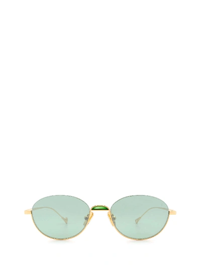 Shop Eyepetizer Narita Gold Sunglasses In C.4-29f