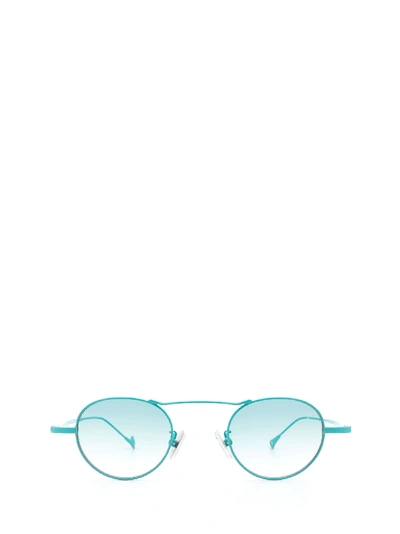 Shop Eyepetizer Yves Turquoise Sunglasses In C.14-21