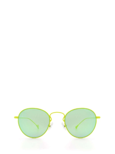 Shop Eyepetizer Julien Lime Green Sunglasses In C.12-36