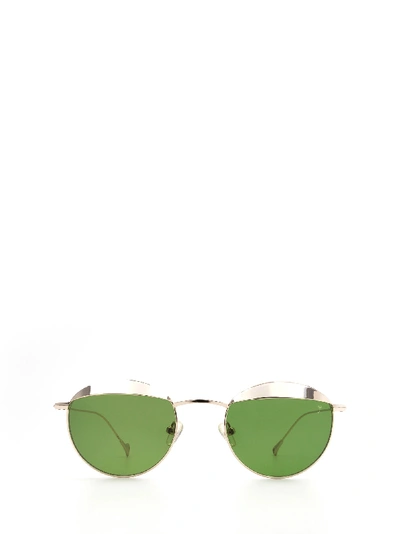 Shop Eyepetizer Vendome Gold Sunglasses In C 2-1