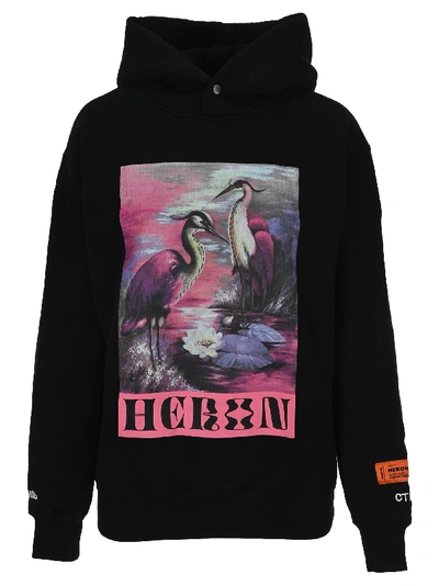 Shop Heron Preston Heron Hoodie In Black