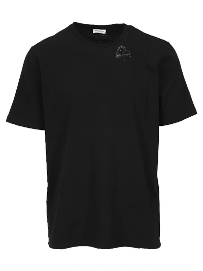 Shop Saint Laurent Heart Print T-shirt In Black
