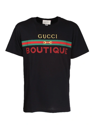 Shop Gucci Oversized T-shirt In Nero